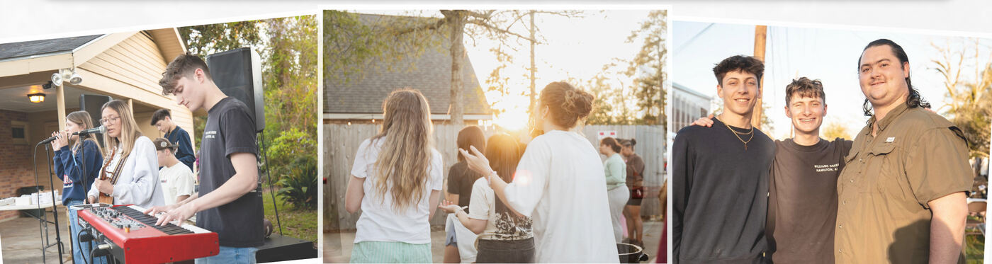 Face It House students worshipping, serving, and in community together